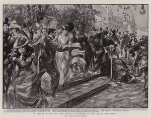 A Slight Mishap on the Moving Platform at the Paris Exhibition by Charles Paul Renouard